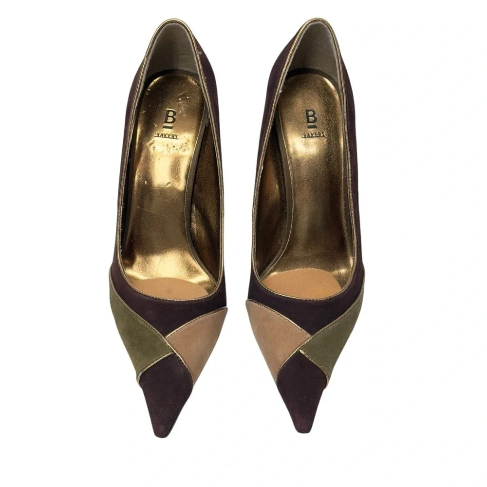 Bakers Carley Brown and Tan Stiletto Pumps